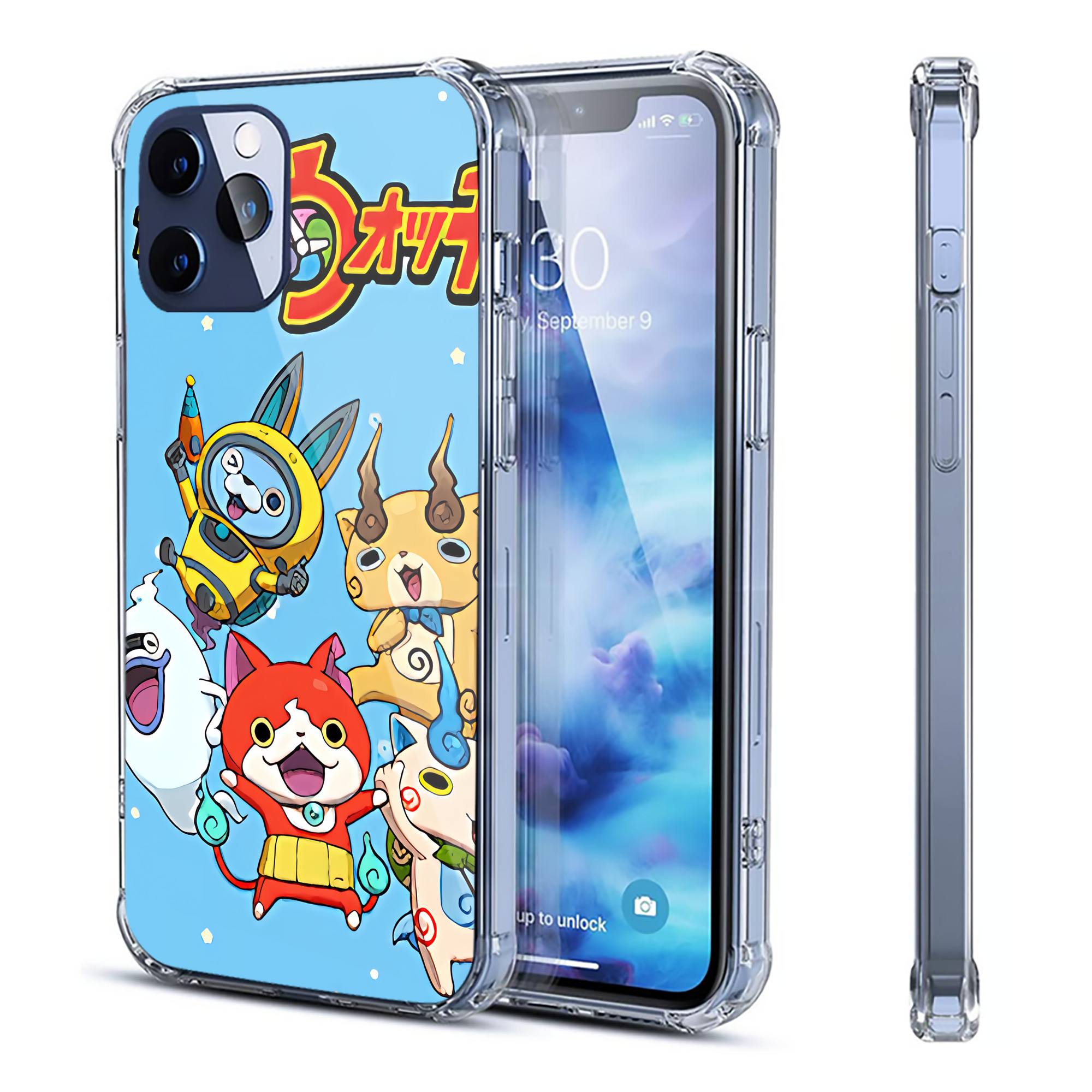 （画像用） 妖怪ウォッチ Yo-kai Watch 【iPhone 12シリーズ対応】透明スマホケース（クリアソフトケース）